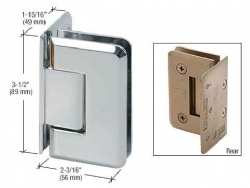 Pinnacle Offset Plate Wall to Glass Shower Hinge