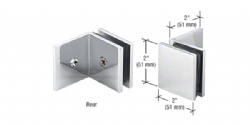 Square Glass To Glass Fixed Panel Clamp 90 Degree